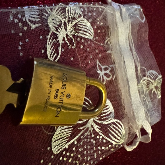 Authentic Louis Vuitton Padlock & Key Set #316 - Picture 5 of 7